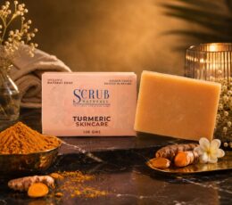 Turmeric Glow Soap with Shea Butter, Glycerin & Vitamin E – Brightening, Antibacterial & Nourishing Handmade Soap-100gms
