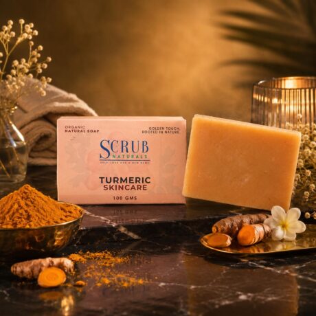 Luxury Turmeric Soap for brighter skin, even skin tone, anti-ageing and anti-inflammatory skincare.