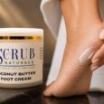 Premium foot cream with coconut butter and peppermint oil for dry feet repair and smooth skin