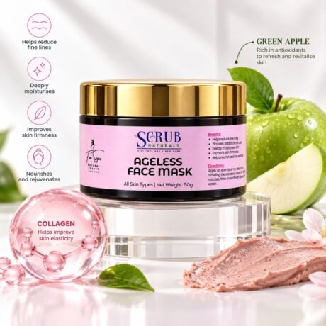 Ageless Face Mask for youthful looking skin with Green Apple Collagen Coenzyme Q10 and Hyaluronic Acid