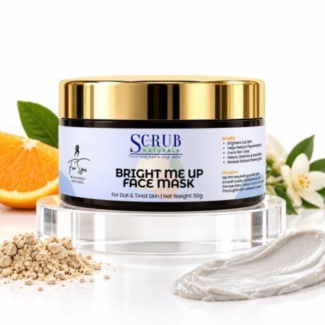 Scrub Naturals Bright Me Up Face Mask with Kojic Acid Vitamin C Niacinamide and Alpha Arbutin