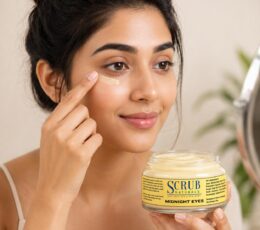 Luxury under eye cream Midnight Eyes for reducing dark circles, eye bags and wrinkles with deep hydration