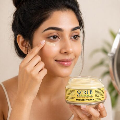 Luxury under eye cream Midnight Eyes for reducing dark circles, eye bags and wrinkles with deep hydration