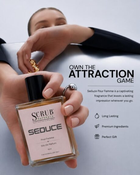 SEDUCE Eau de Parfum for Women – Long Lasting Floral Vanilla Amber Perfume with Lavender, Jasmine & Vanilla