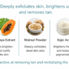 Exfoliating and brightening skincare ingredients