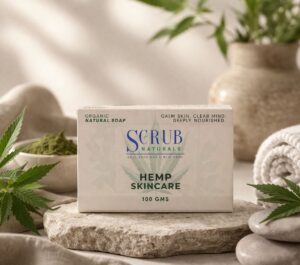 Hemp Skincare Soap With Salicylic Acid & Niacinamide For Acne, Brightening & Inflammation Relief-100gms