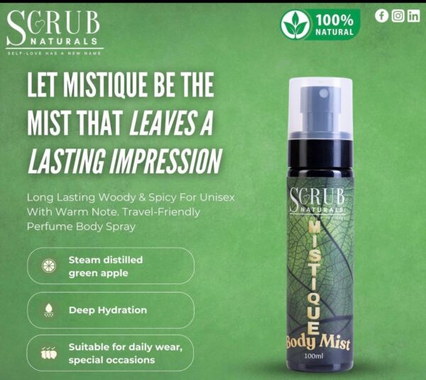 SCRUB NATURALS Mistique Body Mist1