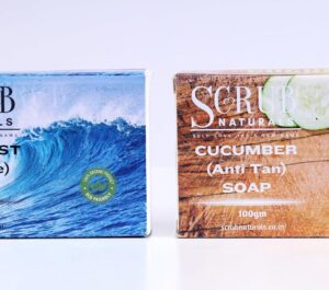 Cucumber & Ocean Mist Soap Combo – 100g Each | Enriched with Shea Butter, Glycerine, Olive Oil, Kojic Acid, Kaolin Clay, Vitamin E & Rosemary Oil | Refreshing & Brightening Handmade Soap Duo