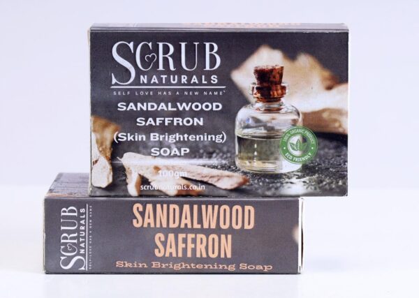 Scrub Naturals Jasmines Rejuvenating Soap And Sandalwood Saffron Skin Brightening Soap 3