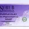 Scrub Naturals Purple Clay Soap with Kojic Acid 2