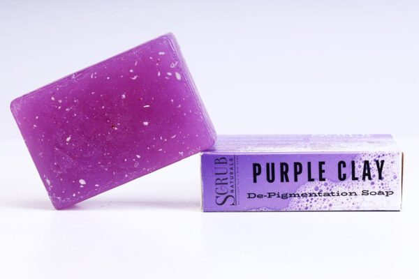 Scrub Naturals Purple Clay Soap with Kojic Acid 3