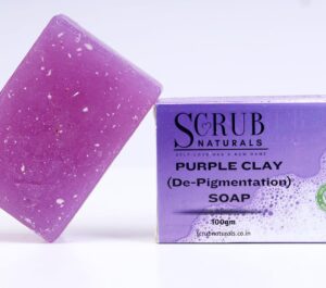 Purple Clay Soap with Kojic Acid & Niacinamide – De-Pigmentation & Brightening- 100gms