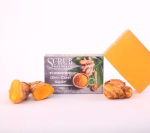 Turmeric Glow Soap with Shea Butter, Glycerin & Vitamin E – Brightening, Antibacterial & Nourishing Handmade Soap-100gms