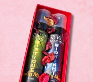 His & Her Body Mist Combo Gift Box | Mistique (Masculine Fresh Notes) & Midnight (Aqua Floral Herbal Blend) | Long-Lasting Fragrance Duo – 100ml Each
