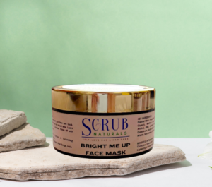 Bright Me Up Face Mask – Glow-Boosting Formula with Kojic Acid, Vitamin C, Niacinamide & Alpha Arbutin | For Dull, Tired & Pigmented Skin